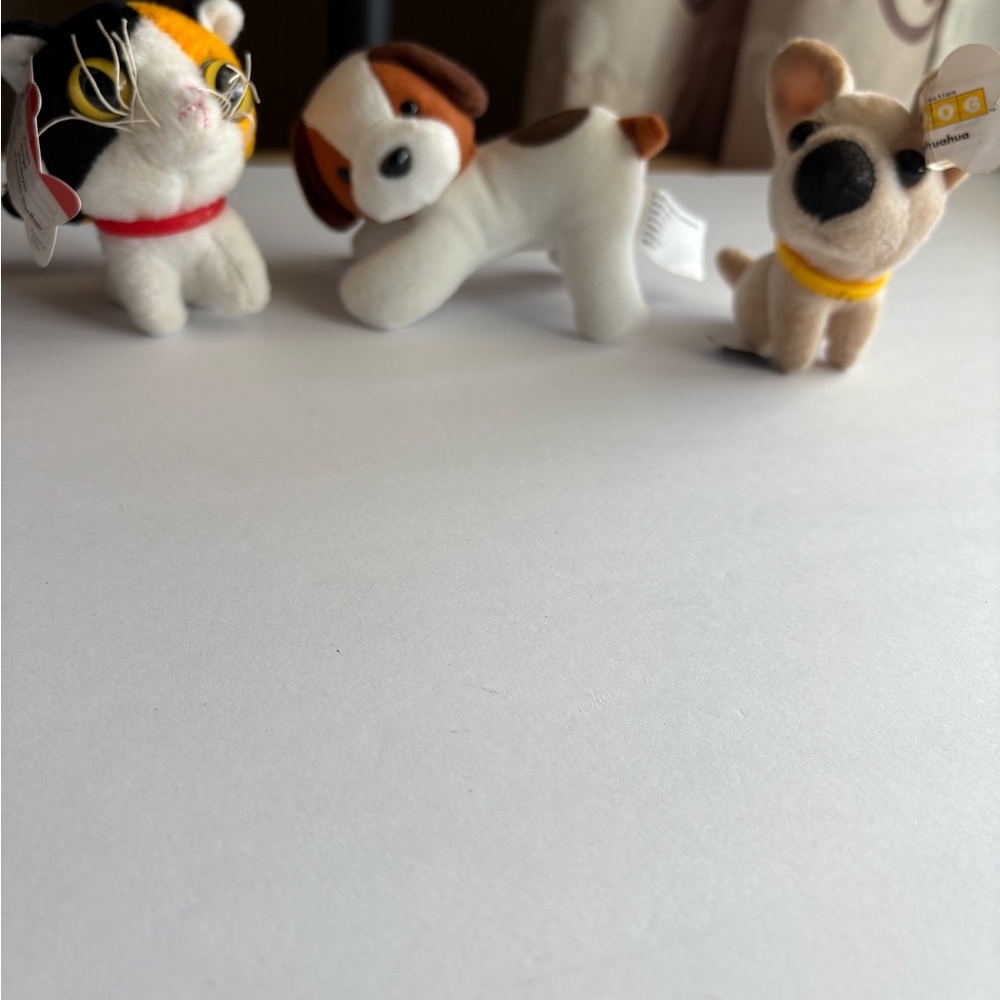 McDonald's Stuffed Animal Set - Black, White, Brown